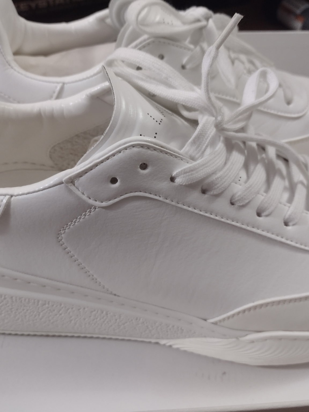 Stella McCartney White Leather Sneakers EU 43 US 10 Box Included - Picture 4 of 10